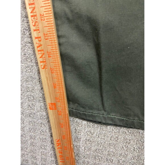 Vintage Faded Glory Mom Jeans Womens 12 Petite Army Green High Rise Straight - Picture 7 of 7